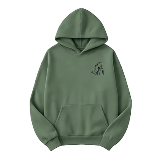 Line Art Custom Portrait Sweater