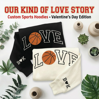 Sport Couple Custom Valentines Hoodie