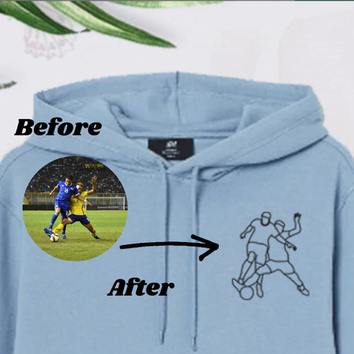 Line Art Custom Portrait Sweater