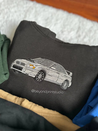 Custom Coloured Car Portrait Sweater