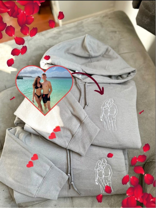 Line Art Custom Portrait Sweater