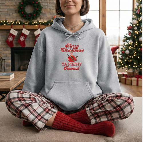 "Merry Christmas Ya Filthy Animal" - Holiday Movie Pullover