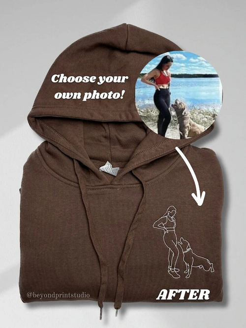 Line Art Custom Portrait Sweater