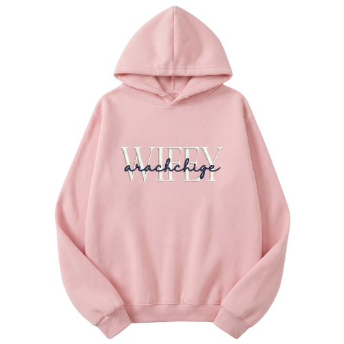 Hubby & Wifey Custom Forever Embroidered Hoodie