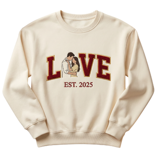 LOVE with Portrait Crewneck Custom