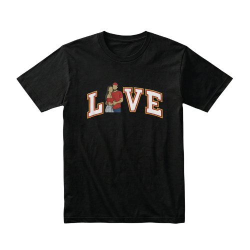 LOVE, Stitched With Your Photo – Tee
