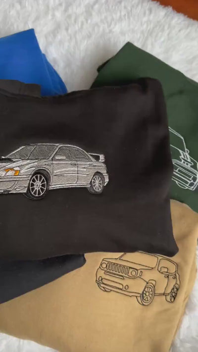 Custom Coloured Car Portrait Sweater